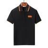 T-shirts pour hommes Polos de designer pour hommes Vêtements Patchwork d'épaule Polo à col rabattu Respirant 100% coton t-shirt Luxe Homme Vêtements