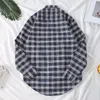 Men's Casual Shirts Plus Velvet All-match Long-sleeved Plaid Shirt Winter Thick Style Korean Hong Kong Student Loose Jacket