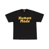 Camisetas masculinas MADE HUMAN no peito com letras de desenho animado Pato nadador Casal Camiseta de manga curta Camiseta de verão para homens e mulheres