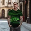 T-shirts pour hommes motif d'impression de scène d'horreur 3D-shirt mode de rue surdimensionné 2023 haut décontracté d'été