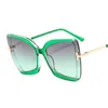 Sunglasses Brand Designer T Oversized Square Women Sun Glasses Female Big Frame Colorful Shades For Oculos