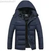 Men's Jackets 2022 New Fashion Hooded Winter Coat Men Thick Warm Mens Winter Jacket Windproof Gift For Father Husband Parka L230721