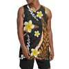 Regatas masculinas Polinésia Tribal Tonga Totem Tatuagem Tonga Impressões Camisa de basquete Camisas esportivas Hiphop Roupas de festa costuradas costuradas