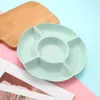 Dinnerware Sets 6 Pcs Dried Fruit Plate Plastic Serving Platter Dishes Parties Tray Storage Divided Pp Sorting Party Trays