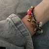 Strand 2023 Women Bracelet Ethnic Style Braided Hand Rope Exotic Beads Jewelry Fashion Retro Versatile Decorative Ladies Bracelets