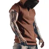 Men's Hoodies Summer Hooded Tank Top Casual Fashion Running Sports T-Shirt Gym Fitness Solid Short Sleeve Premium