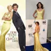 Kate Hudson Yellow Gold Celebrity Robes de soirée dans Comment perdre un mec en 10 jours dans les films Celebrity Party Gowns199h