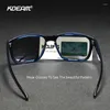 Sunglasses KDEAM Men Square Fashion Crystal Graffiti Sun Glasses UV400 Protection Lens Polaroid Female Sunglass With Case