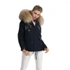 Women's Fur Est Fashion Beaded Clothes Natural Faux Rex Parka Women Short Garment With Nice And Big Collar