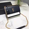 2023 Luxe tas designer tassen Schouder Handtassen Leer Mode Klassiek Envelop Kettingtas Goud Zilver Teken Y Letter Vrouw caviar crossbody zwarte portemonnee Alligator