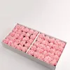 Fleurs décoratives 50 pcs/boîte Fleurs d'imitation Œillets Réaliste Mousse de savon Têtes de fleurs Cadeau de fête des mères de l'enseignant Décoration de mariage à la maison