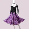 Stage Wear Ballroom Dance Competition Dress Modern Performance Diamond Studded