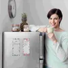 4st Magnetic Refrigerator Notepad Livsmedelslista för att göra pad memo