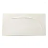 Plates Pure White Ceramic Plate Modern Wedding Center Table Dessert Dish Handmade Rectangle Afternoon Kitchen Cutlery