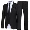 Abiti da uomo Completo da 2 pezzi alla moda Blazer e pantaloni per giacca da smoking slim fit da festa formale Varie taglie disponibili