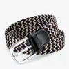 Belts High Quality And Fashionable Women'S Elastic Canvas Waistband Korean Version Casual Men Women Silk Woven Needle Buckle A2897