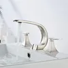 Badrumskran Rose Guld utbredd bassäng kran Black Tap Luxury Gold Basin Mixer Hot och kallt duschrum diskbänk kran