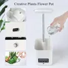 1pc 7 In 1 Air Purifier Aroma Humidifier With BT Speaker, Smart Flower Pot, Table Lamp, Alarm Clock, Thermometer And Clock, Multifunctional Humidifier, Household Ornament