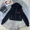 2023AW 여성 재킷 테크 플리스 23AW 카디건 겉옷 경외선 슬림 Jactet Fashion Tracksuits 스타일 따뜻한 코트 크기 S-L