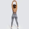 Active Sets Yoga Suit Short Sleeve Spandex Bra Gym Set Women Sport Tights Trousers Push Up Fitness Leggings Workout Tracksuit Female