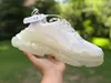 Trippel S män kvinnor designer lyxiga casual skor plattform sneakers clear sole svart vit grå röd rosa blå kunglig neon grön paris mens tränare tennis löpare