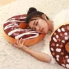 Pillow Round Chocolates Donut 40x40cm For Chair Sofa Car Seat Cushion Pillowcase Decorative Decor Kids Mat Case Christmas Gift224p