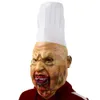 Party Masks Bloody Butcher Latex Mask Chef Dress Up Halloween Horror Fancy Costume Props Haunted House Cosplay Headgear 230721