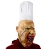 Party Masks Bloody Butcher Latex Mask Chef Dress Up Halloween Horror Fancy Costume Props Haunted House Cosplay Headgear 230721