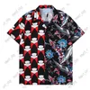 23SS Mens Casual Shirts Hawaii Floral Flowers Print Beach tShirts Designer Luxury Tshirt Casual Summer Silk Bowling Shirt Womens T-shirt XXXL 3XL