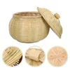 Dinnerware Sets Storage Bowl Bamboo-woven Basket Egg Organizing Weaving Multi-function Household