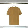 2023 primavera e verão BAL letra logotipo impresso camiseta gola redonda masculina e feminina manga curta pulôver solto de algodão