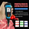 Medidores de PH SENSOR INTELIGENTE PH818M Medidor de PH para Processamento de Alimentos 2 em 1 Food PH Tester Solution Medidor de Temperatura LCD Backlight Medidor de PH Digital 230721