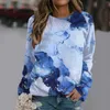 Women's Hoodies Lime Quarter Zip Women Color Print Loose Pullover Tops Round Neck Casual T Shirt Long Sleeve Sweatshirt