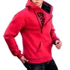 LOGO European and American Sweatshirts trend plush pullover Men's Hoodies side zipper hoodie