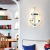 Wandlamp Middellandse Zee Schip Anker Vorm Lampen Voor Kinderen Slaapkamer Woonkamer Bar Art Deco Nachtkastje Licht Led