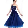 Stage Wear Sexy Lace Ballroom Dance Dress For Woman Long Sleeves Waltz Tango Dresses Standard