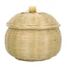 Dinnerware Sets Storage Bowl Bamboo-woven Basket Egg Organizing Weaving Multi-function Household