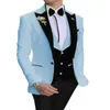 Men's Suits Suit Business Slim Groom Tuxedo Three-piece Wedding PROM Plus Size For Men(jacket Vest Pants)