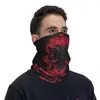 Scarves Albania Rose And Skull Flag Bandana Neck Gaiter Printed Mask Scarf Multi-use Balaclava Outdoor Sports Unisex Adult Windproof