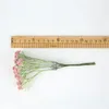 Dekoracyjne kwiaty wystrój domu ślub mini róża wazon fałszywy gipsophila sztuczny kwiatowy