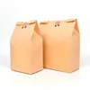 StoBag 50pcs Papier Kraft Avec Fenêtre Sacs D'emballage De Pain Résistant À L'huile Petit Déjeuner Breat Fournitures Fête Nourriture Toast Clair Célébrer 21062403