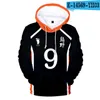 Moletons masculinos Anime Haikyuu Cosplay Jacket Black Sportswear Karasuno High School Volleyball Club Uniforme Costumes Brasão