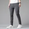 Pantaloni da uomo DIMI Elastico in vita Jogger Business Pantaloni classici Uomo Nero Grigio Blu 28-38 Autunno Mens Stretch Coreano Casual Slim Fit