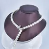 Choker 2023 Fashion Bohemia Shell Pearl Crystal Zircon Necklace Wedding Bride Banquet Dressing Dinner Jewelry Set