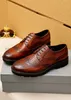 Haute qualité 2023 hommes chaussures habillées formelles marque concepteur en cuir véritable fête mariage appartements hommes affaires marche Oxfords taille 38-45