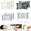 2pcs Silk Satin Pillowcases Mulberry Pillow Case Queen Standard King for Hair and Skin Hypoallergenic Pillowcase Cover206q