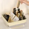 Boîtes de rangement Organisateur de maquillage de bureau 12 Grille Porte-rouge à lèvres Boîte Fard à paupières Palette Soins de la peau Vernis à ongles Cosmétique