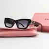 Miu Sunglasses Fashion glasses oval frame Designer sunglass womens anti-radiation UV400 Polarized lenses mens retro eyeglasses With original Box AAA+