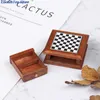 Verktyg Workshop 1 12 Dollhouse Miniature Chess Board Storage Box Set Mini Furniture Dollhouse Accessories Toys 230721