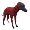 Ropa para perros cuello alto gran galgo italiano ropa invierno general para perros costilla pijamas de cuatro patas suéter para mascotas mono grande